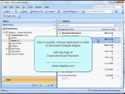 outlook duplicate email remover freeware